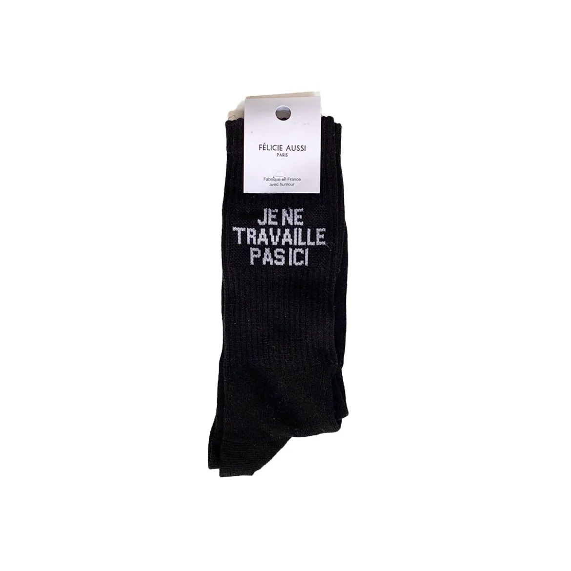 Chaussettes Je Ne Travaille Pas Ici 40/45 - Noir