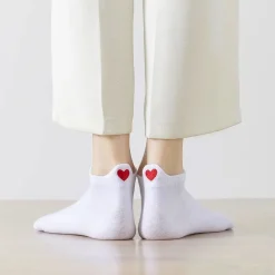 Chaussettes Languette Coup de coeur - Blanc