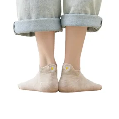 Chaussettes Languette Fleur