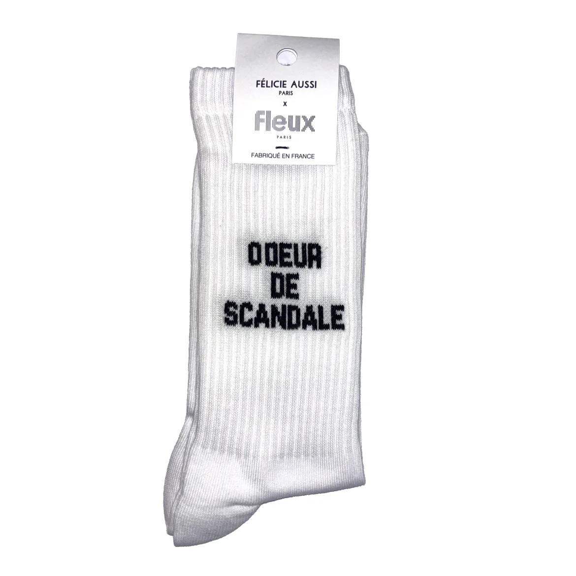 Chaussettes Odeur de scandale - 40/45 - Blanc