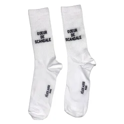 Chaussettes Odeur de scandale - 40/45 - Blanc