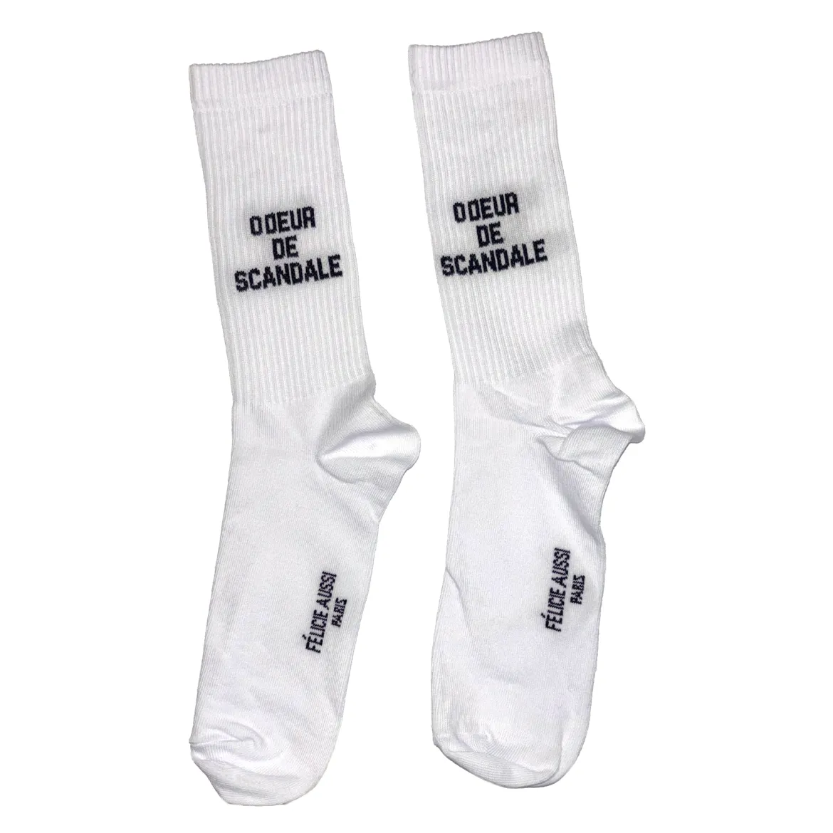 Chaussettes Odeur de scandale - 40/45 - Blanc