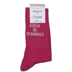 Chaussettes Odeur de scandale - 36/40 - Fuchsia