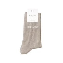 Chaussettes Paillettes Connasse 36/40 - Gris