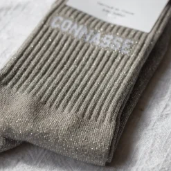 Chaussettes Paillettes Connasse 36/40 - Gris