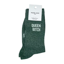 Chaussettes Queen Bitch Paillettes 36/40 - Aventurine