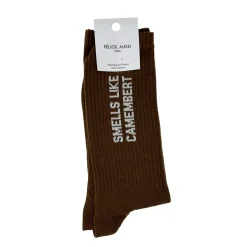 Chaussettes Smells Like Camembert 40/45 - Marron