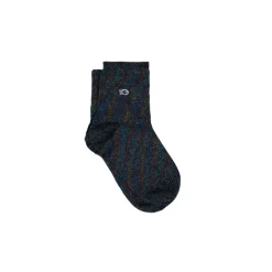 Chaussettes Unies Pailletées - Noir Multicolore