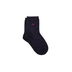 Chaussettes Unies Pailletées - Marine