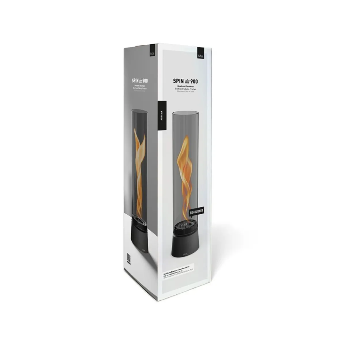 Cheminée / Feu de table Spin Air 900 - 19 cm Ø 9 cm x 40,5cm - All black