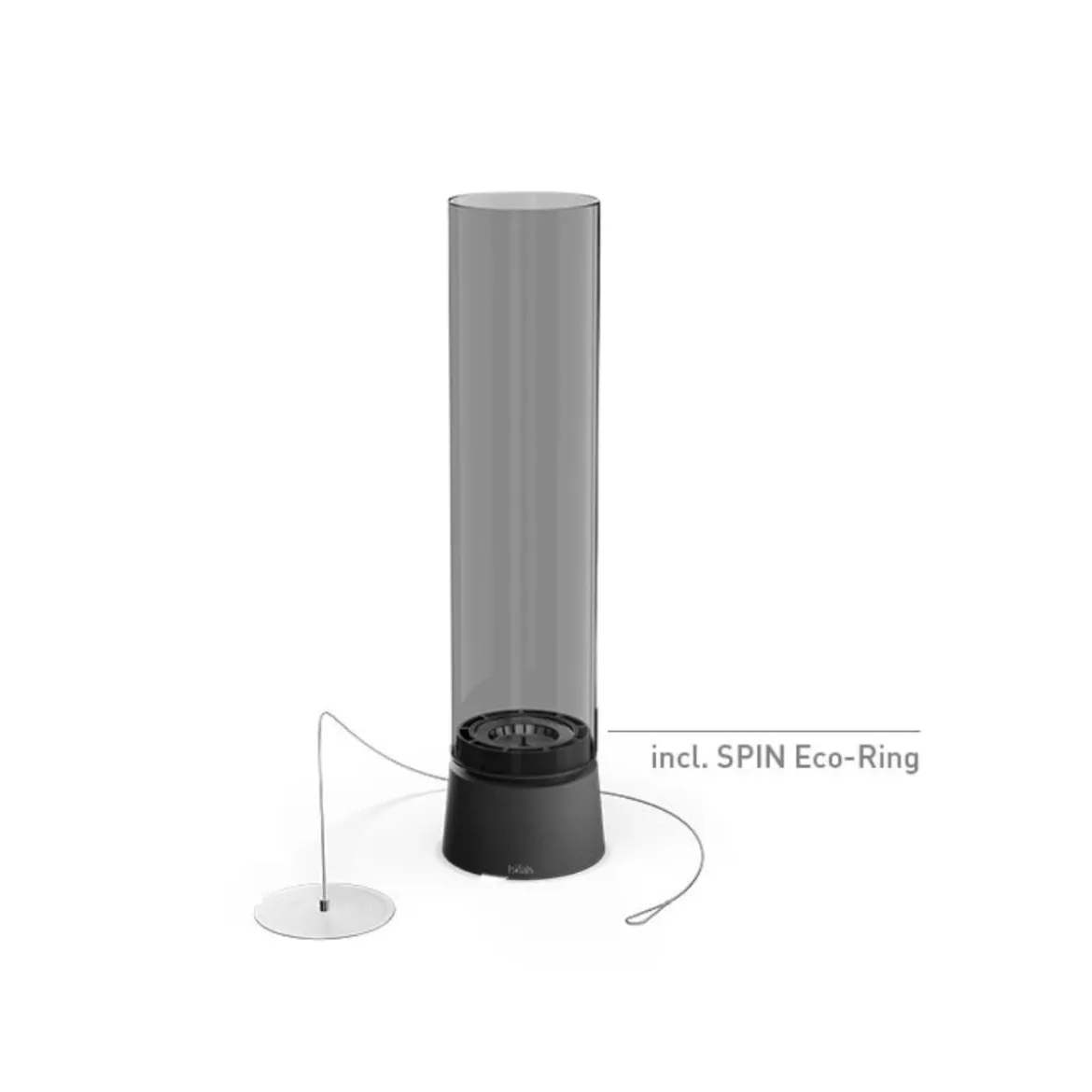 Cheminée / Feu de table Spin Air 900 - 19 cm Ø 9 cm x 40,5cm - All black