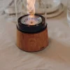 Cheminée / Feu de table Spin Air 900 - Ø 10.6 x 40.5 cm - Chêne