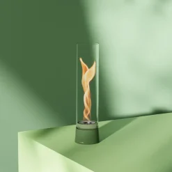 Cheminée / Feu de table Spin Air 900 - Ø 10.6 x 40.5 cm - Émail Vert