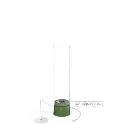 Cheminée / Feu de table Spin Air 900 - Ø 10.6 x 40.5 cm - Émail Vert