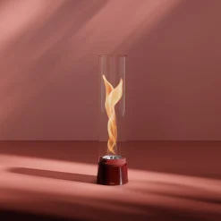Cheminée / Feu de table Spin Air 900 - Ø 10.6 x 40.5 cm - Émail Rouge