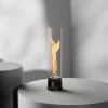 Cheminée / Feu de table Spin Air 900 - Ø 10.6 x 40.5 cm - Émail Noir