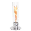 Cheminée / Feu de table Spin 900 - Ø 19 x 40.5 cm - Argent