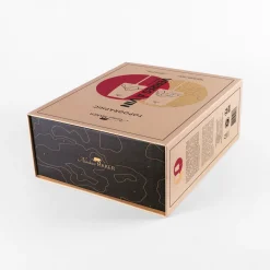 Coffret 2 Verres à vin topographic Mont Blanc & Everest