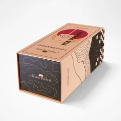 Coffret Verre à vin topographic Mont Blanc