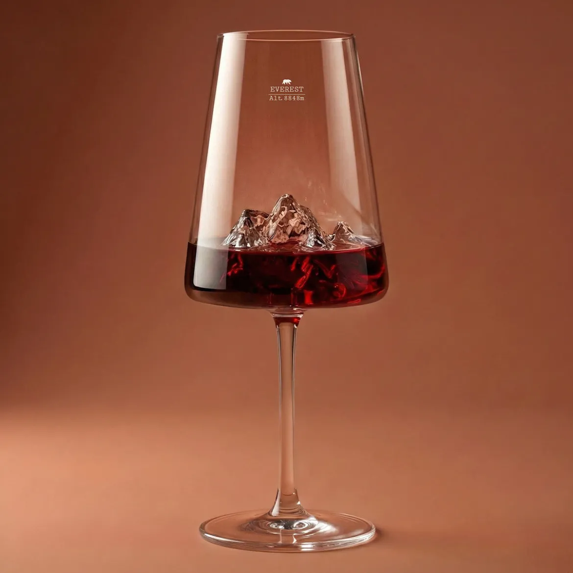 Coffret Verre à vin topographic Everest