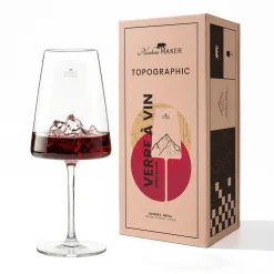 Coffret Verre à vin topographic Everest