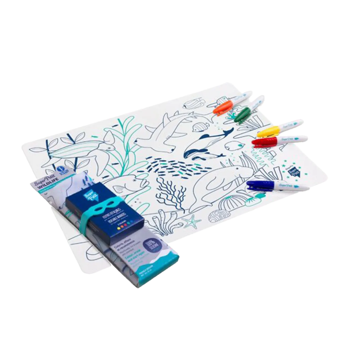 Coloriage réutilisable Barrière de Corail