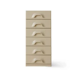 Commode Space 6 Tiroirs - 45 x 40.5 x 97.5 cm - Crème