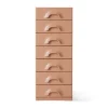 Commode 7 Tiroirs - 45 x 40.5 x 113 cm - Blush
