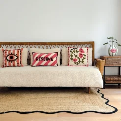 Coussin Influence Œil Rose