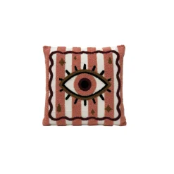 Coussin Influence Œil Rose