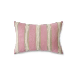 Coussin Tissé Rayé Blush - 60x40 cm