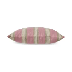 Coussin Tissé Rayé Blush - 60x40 cm