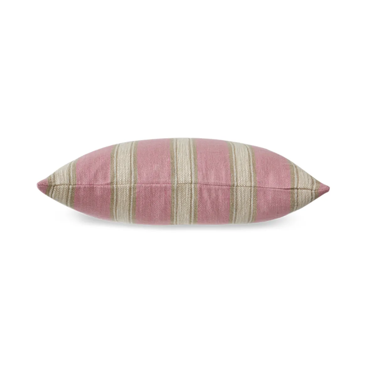 Coussin Tissé Rayé Blush - 60x40 cm