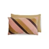 Coussin Velours Rayé Sunkissed - 50x30 cm