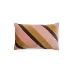 Coussin Velours Rayé Sunkissed - 50x30 cm