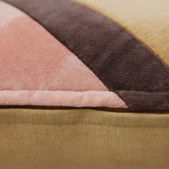 Coussin Velours Rayé Sunkissed - 50x30 cm