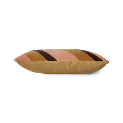 Coussin Velours Rayé Sunkissed - 50x30 cm