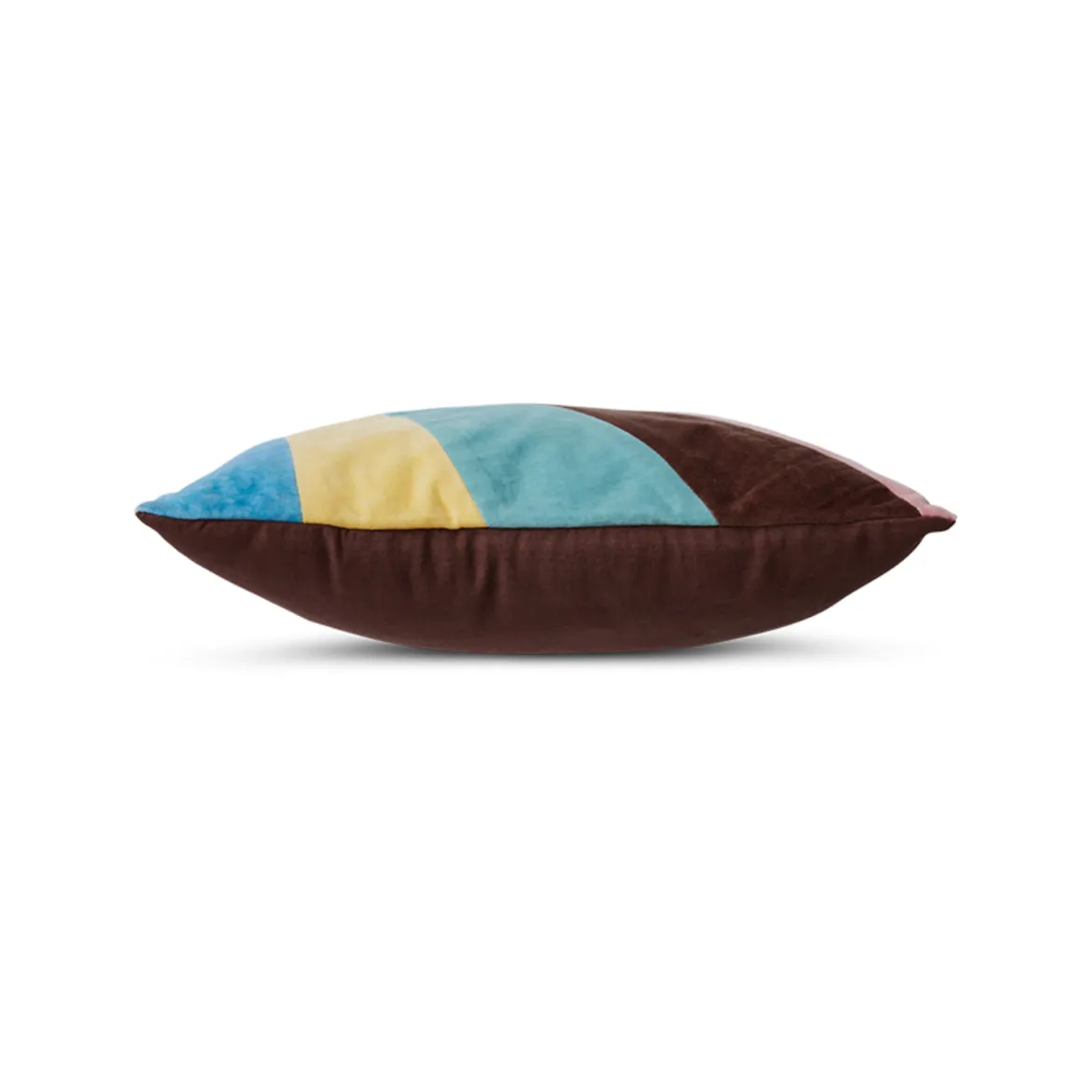 Coussin Velours Rayures Eventide - 45x45 cm