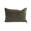 Coussin Vice Versa - Chenille Visconti - Kaki 40x60 cm