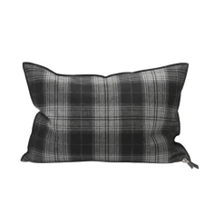 Coussin Vice Versa - Drap de Laine - Highlander Black Cab 40x60 cm