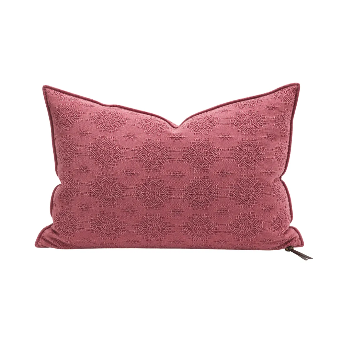 Coussin Vice Versa - Jacquard Stone Washed - Rose Thé