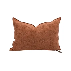 Coussin Vice Versa - Jacquard Stone Washed - Argile