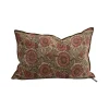 Coussin Vice Versa - Lin Wasabi - Les Tournesols Rose
