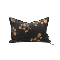 Coussin Vice Versa - Lin Wasabi - Les Roses Ocre