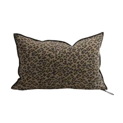 Coussin Vice Versa - Lin Wasabi - Panthère