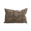 Coussin Vice Versa - Lin Wasabi - Les Tournesols Cobalt