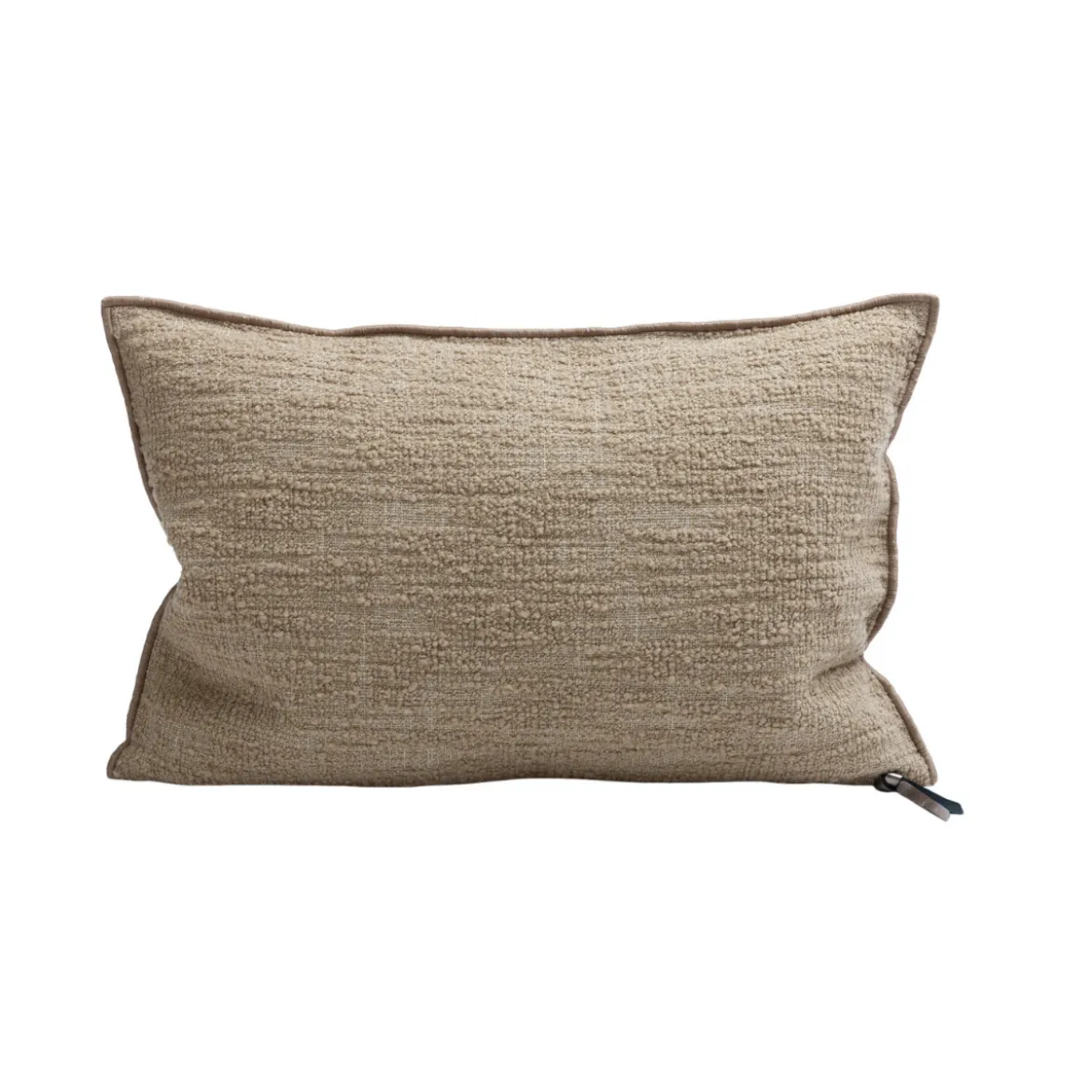 Coussin Vice Versa - Toile Biella Dévorée - Cappuccino 40x60 cm