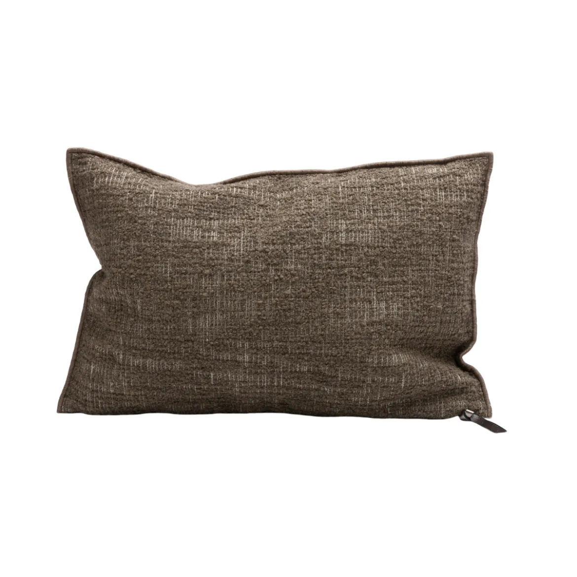 Coussin Vice Versa - Toile Biella Dévorée - Kaki 40x60 cm