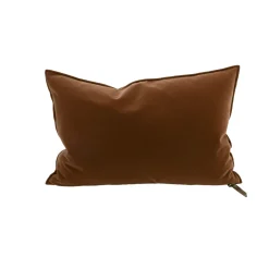 Coussin Vice Versa - Velours Palazzo - Sienne 40x60 cm