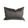 Coussin Vice Versa - Velours Royal - Charbon